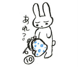 Daily good friend rabbit and monkey sticker #9833570