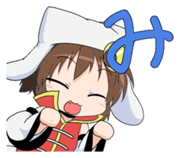 The Japanese cursive syllabary.HA~N+0~9 sticker #9833776