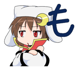 The Japanese cursive syllabary.HA~N+0~9 sticker #9833779