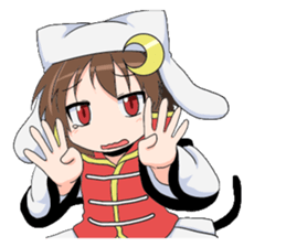 The Japanese cursive syllabary.HA~N+0~9 sticker #9833797