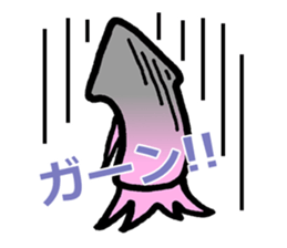 squid of the bad person face sticker #9833985