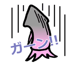 squid of the bad person face sticker #9833985