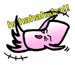 squid of the bad person face sticker #9833989