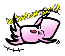 squid of the bad person face sticker #9833989