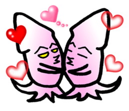 squid of the bad person face sticker #9833990