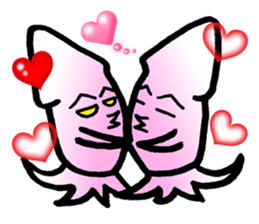 squid of the bad person face sticker #9833990