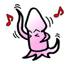 squid of the bad person face sticker #9833992