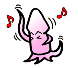 squid of the bad person face sticker #9833992