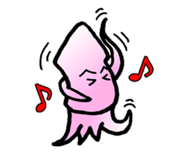 squid of the bad person face sticker #9833993