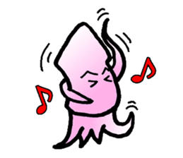 squid of the bad person face sticker #9833993