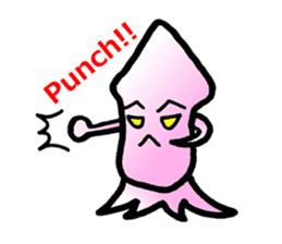 squid of the bad person face sticker #9833996