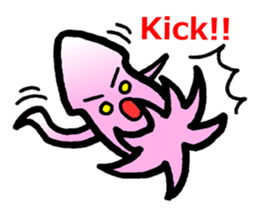 squid of the bad person face sticker #9833997