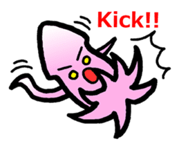 squid of the bad person face sticker #9833997