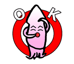 squid of the bad person face sticker #9833998
