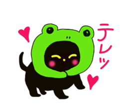 Deca character black cat and his friends sticker #9834122