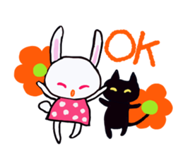 Deca character black cat and his friends sticker #9834131