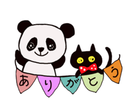 Deca character black cat and his friends sticker #9834147