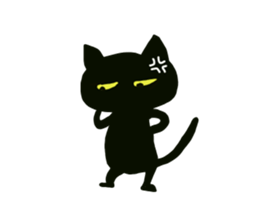 Deca character black cat and his friends sticker #9834157
