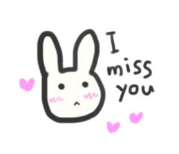 Bunny in love ! -ENGver- sticker #9834320