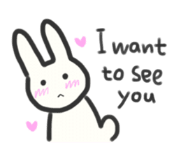 Bunny in love ! -ENGver- sticker #9834322