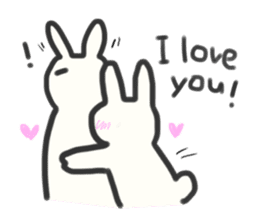 Bunny in love ! -ENGver- sticker #9834324