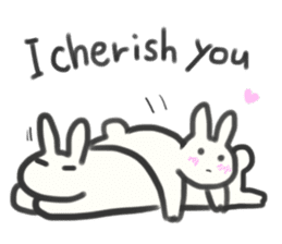 Bunny in love ! -ENGver- sticker #9834327