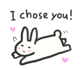 Bunny in love ! -ENGver- sticker #9834334