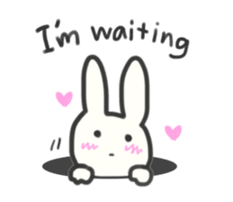 Bunny in love ! -ENGver- sticker #9834335