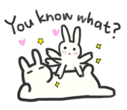 Bunny in love ! -ENGver- sticker #9834345