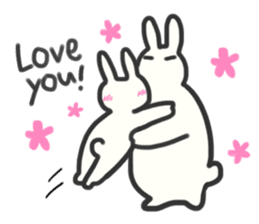 Bunny in love ! -ENGver- sticker #9834356