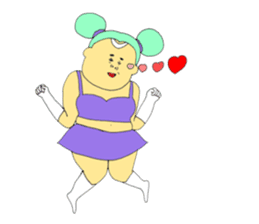 Love and fat warriors 4 sticker #9834586