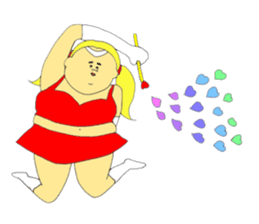 Love and fat warriors 4 sticker #9834587