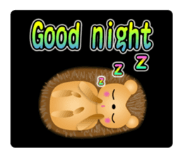 Hedgehog Hopi and popo and bouquet. sticker #9835217