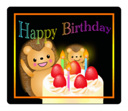 Hedgehog Hopi and popo and bouquet. sticker #9835218