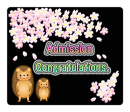 Hedgehog Hopi and popo and bouquet. sticker #9835219