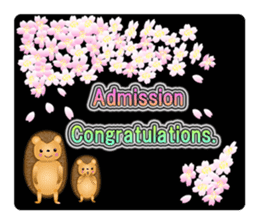 Hedgehog Hopi and popo and bouquet. sticker #9835219