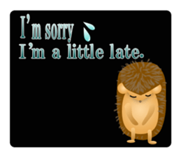 Hedgehog Hopi and popo and bouquet. sticker #9835222