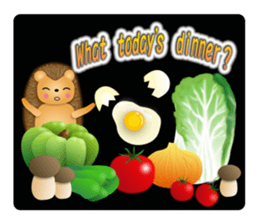 Hedgehog Hopi and popo and bouquet. sticker #9835225