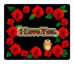 Hedgehog Hopi and popo and bouquet. sticker #9835227