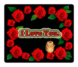 Hedgehog Hopi and popo and bouquet. sticker #9835227