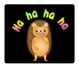 Hedgehog Hopi and popo and bouquet. sticker #9835230