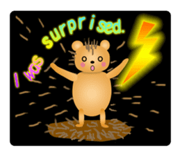 Hedgehog Hopi and popo and bouquet. sticker #9835231