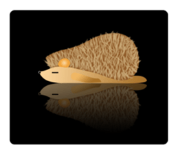 Hedgehog Hopi and popo and bouquet. sticker #9835234