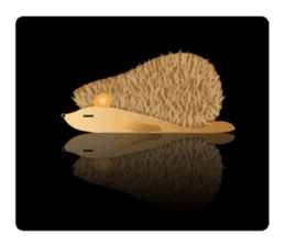 Hedgehog Hopi and popo and bouquet. sticker #9835234