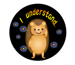 Hedgehog Hopi and popo and bouquet. sticker #9835237