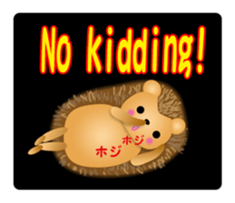 Hedgehog Hopi and popo and bouquet. sticker #9835246