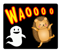 Hedgehog Hopi and popo and bouquet. sticker #9835247