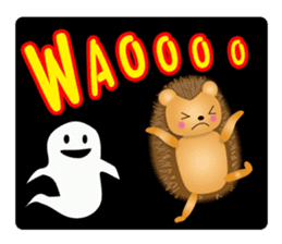 Hedgehog Hopi and popo and bouquet. sticker #9835247