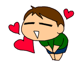 Single-edged eyelids "Niou-san" 6 sticker #9835701