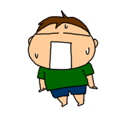 Single-edged eyelids "Niou-san" 6 sticker #9835703